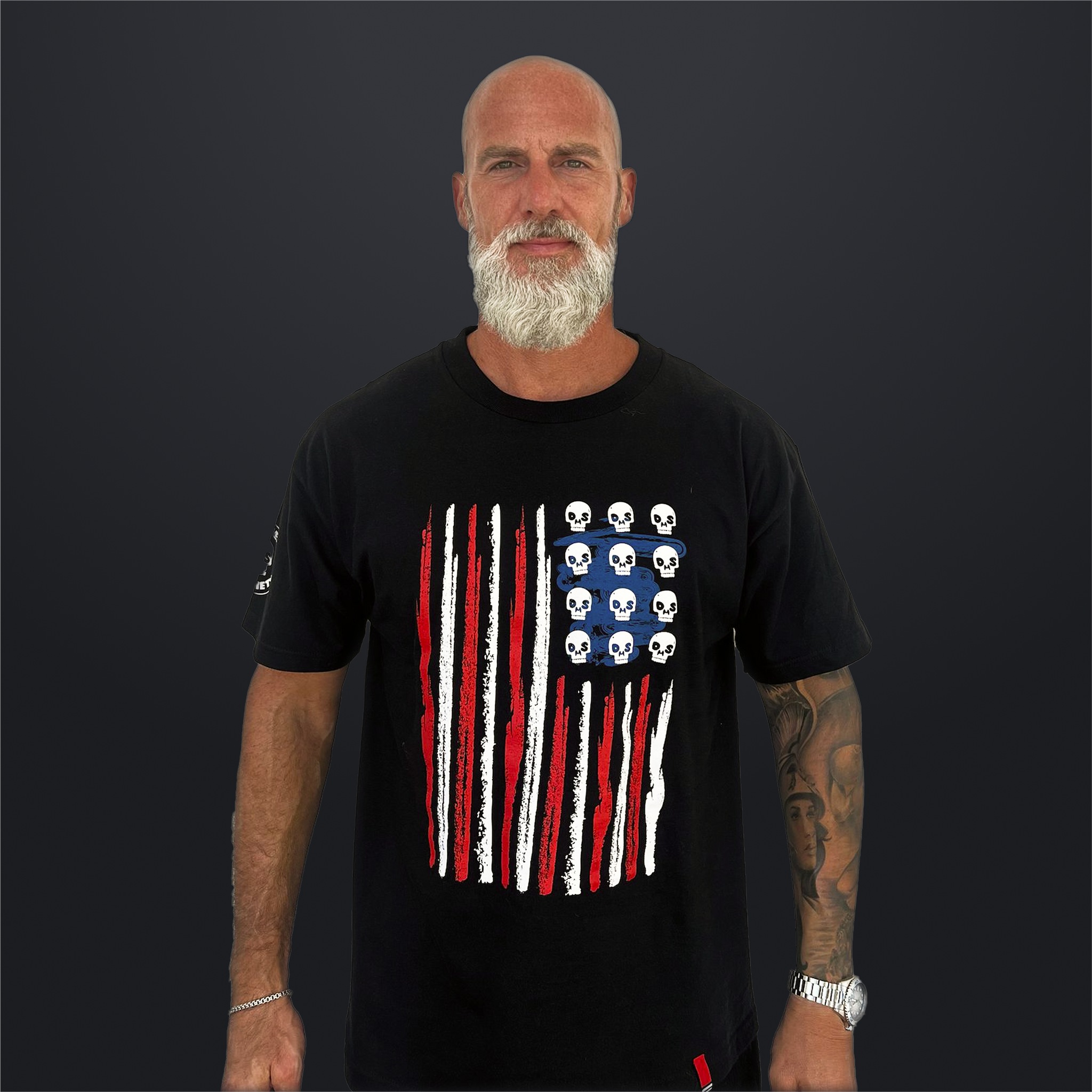 Skulls and Stripes Tee