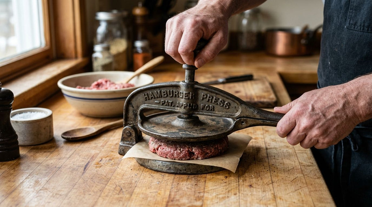 Can You Still Use an Antique Hamburger Press Safely?