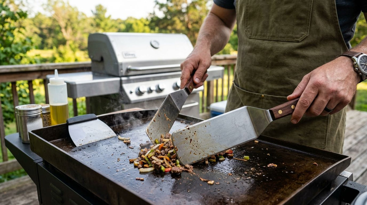 Best Spatula Setup for a Gas-Grill Flat-Top