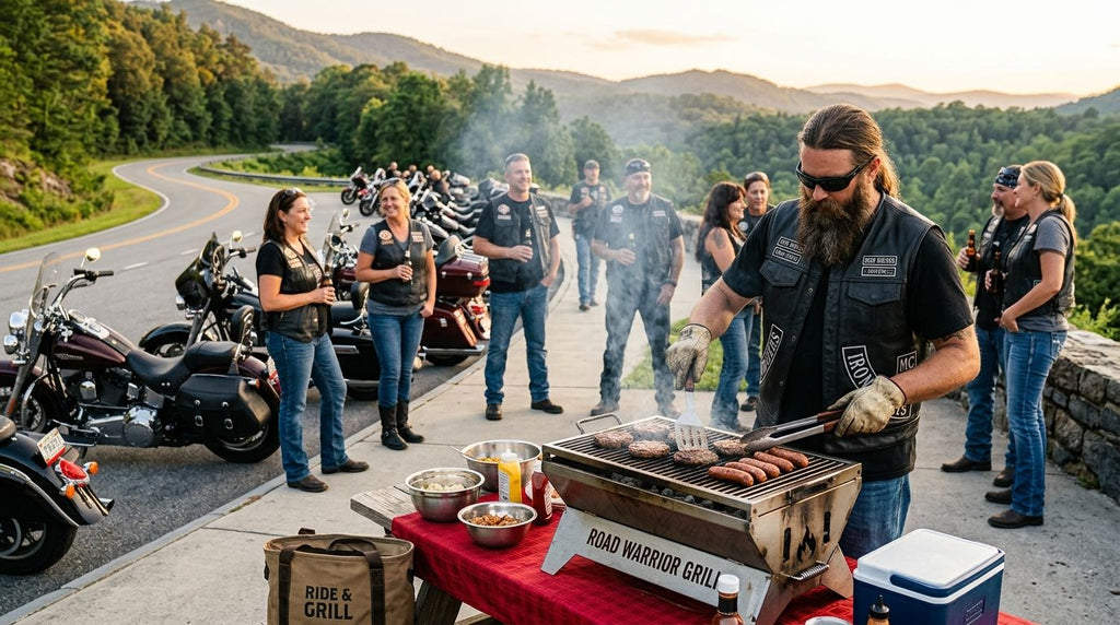 Grill Gear for Motorcycle Club Cookouts and Group Rides