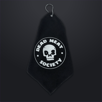 Skull Wipe Grill Towel - Black