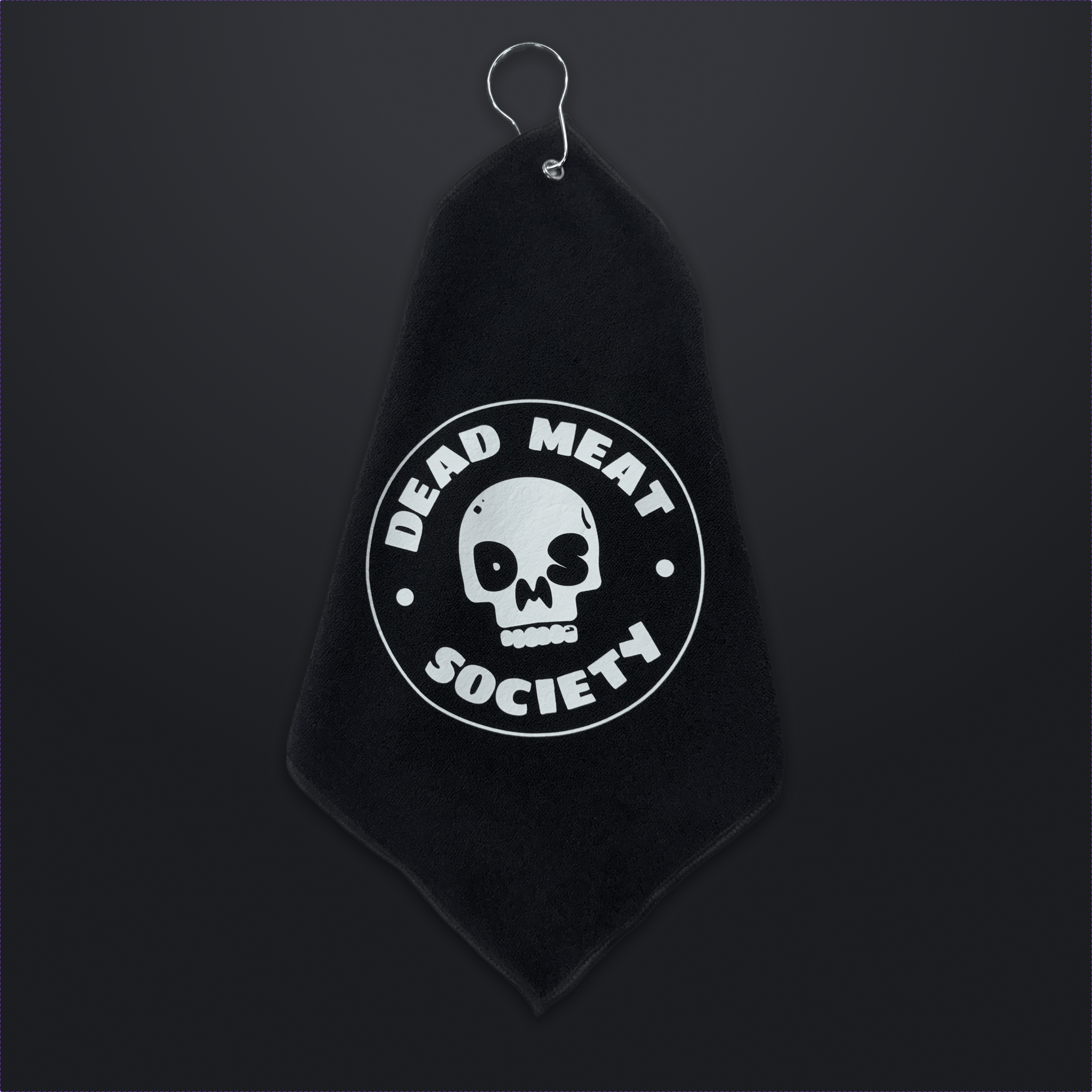 Skull Wipe Grill Towel - Black