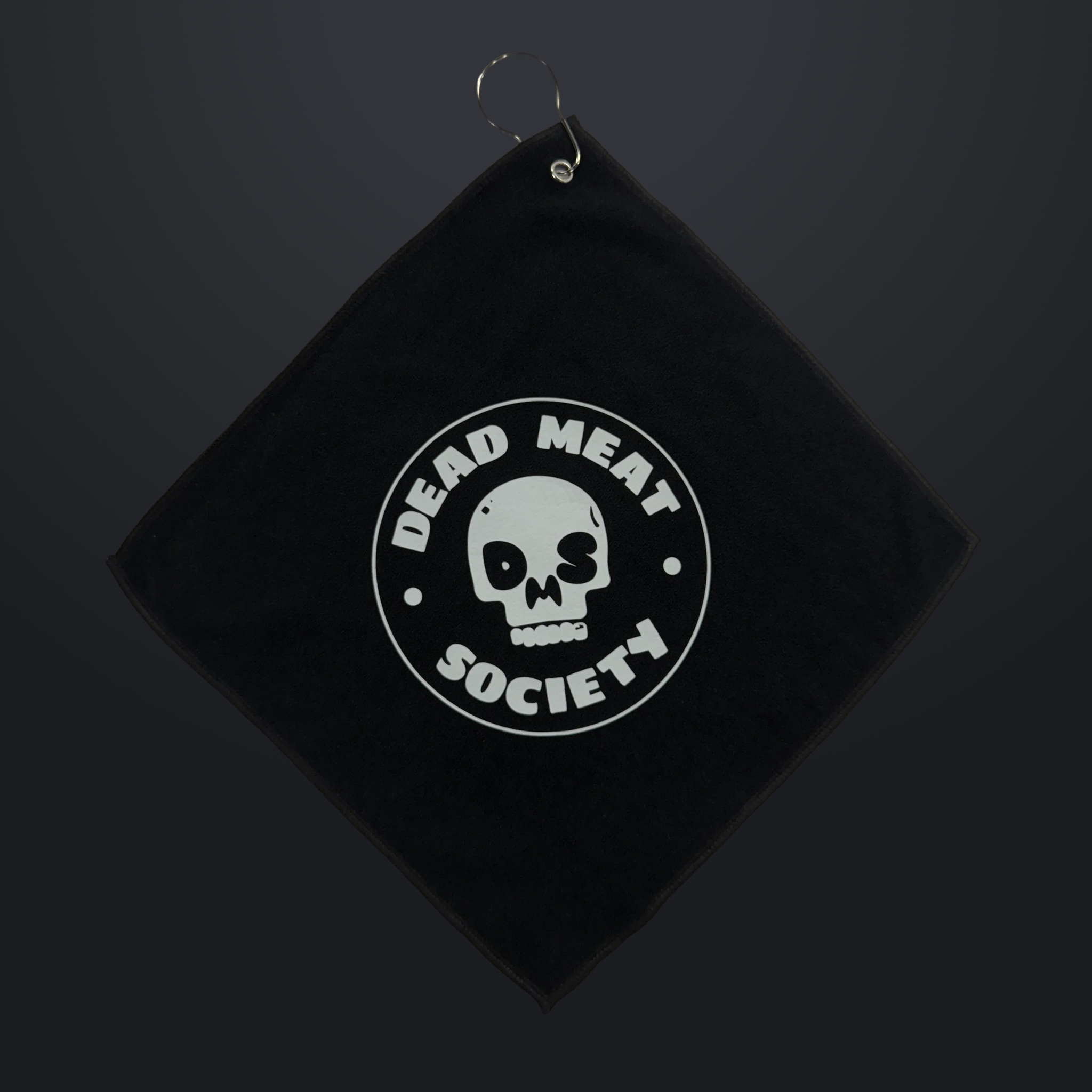 Skull Wipe Grill Towel - Black