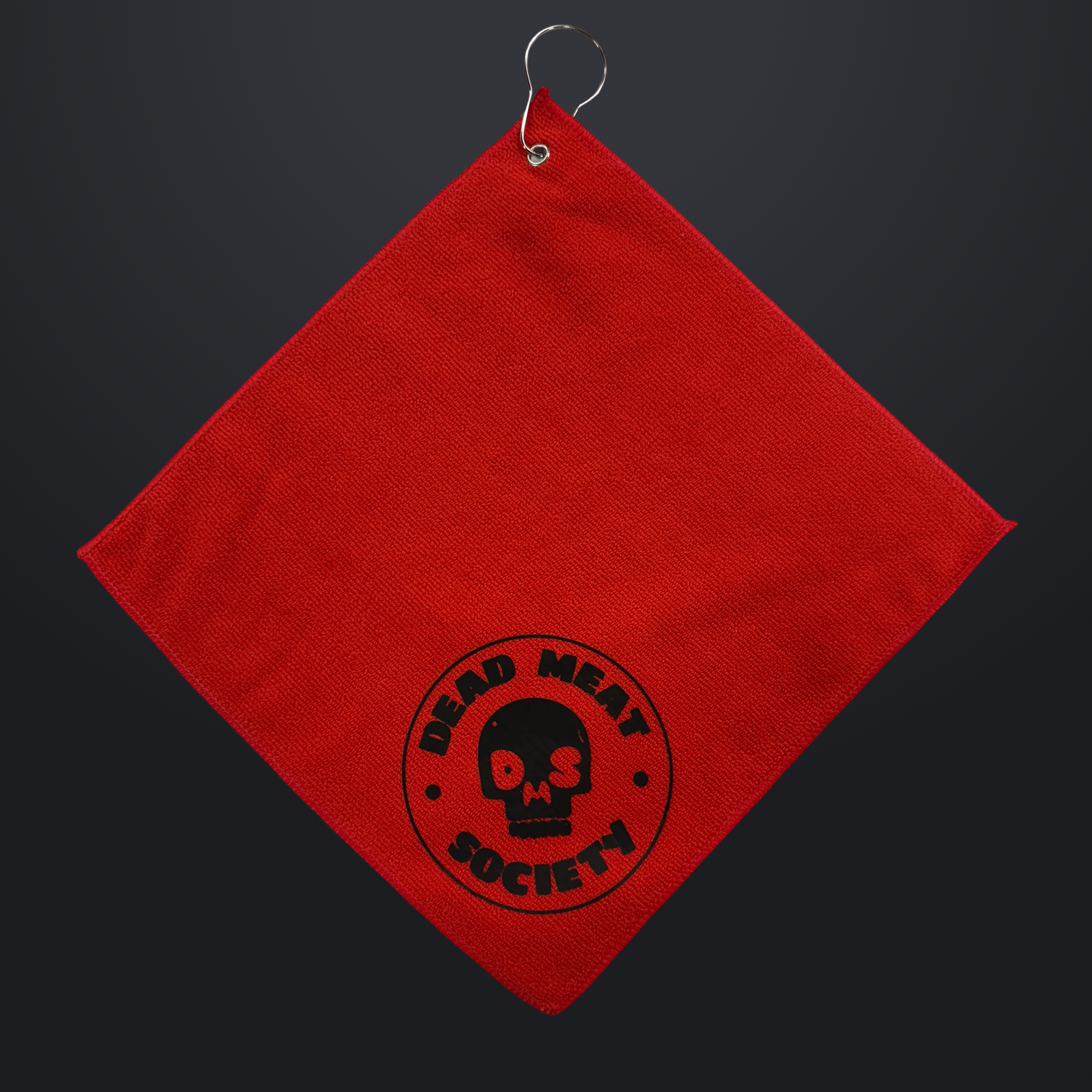 Skull Wipe Grill Towel - Red